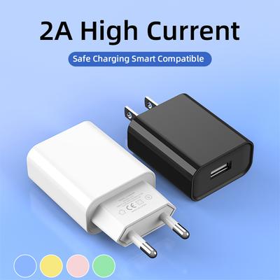 USB Şarj Cihazı 5V 2A Güç Adaptörü Seyahat Evrensel Cep Telefonu Şarj Cihazı iPhone Samsung Xiaomi Redmi Lg için AB/ABD Duvar Şarj Fişi