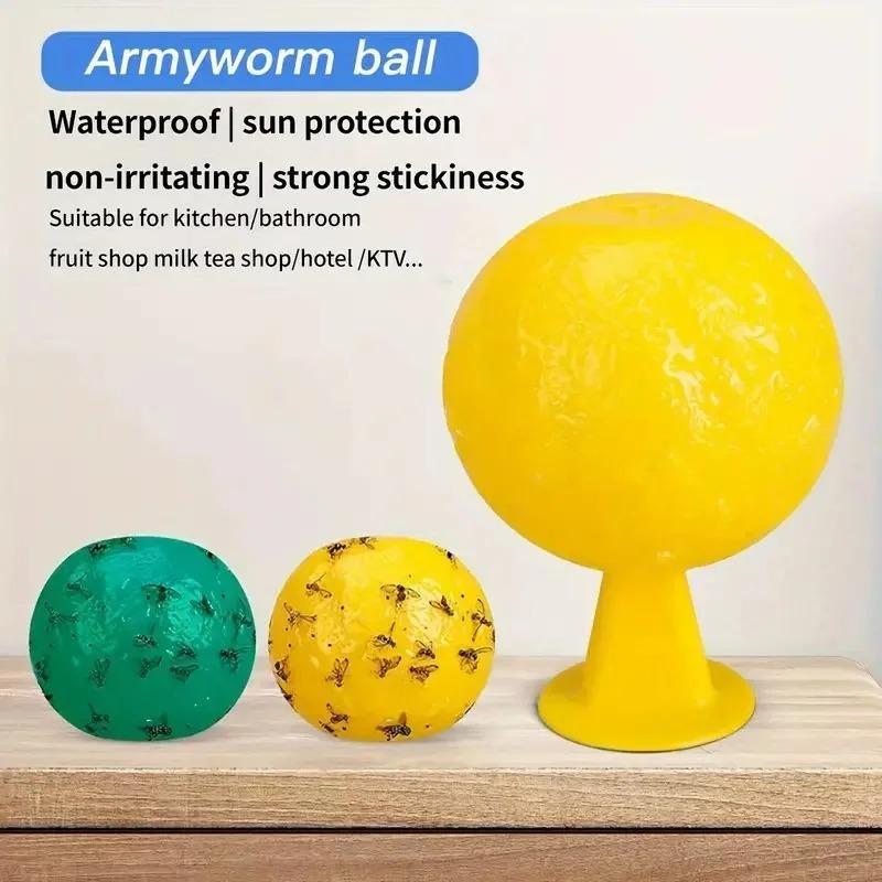 7pcs Non-Toxic Glue Stick Fruit Flavor Trap Fly Trap Indoor Kitchen Insect Trap Ball Orchard Supermarket Mosquito Collector