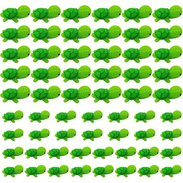 Tiny Resin Turtles 120 Pieces Miniature Sea Turtle Figurine Mini Sea Creatures Tortoise Animals Figurines Garden Micro Landscape Home Terrarium