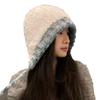 Foldable Long Band Plush Hat Warm Fisherman Cap High Quality Knit Cap  Winter