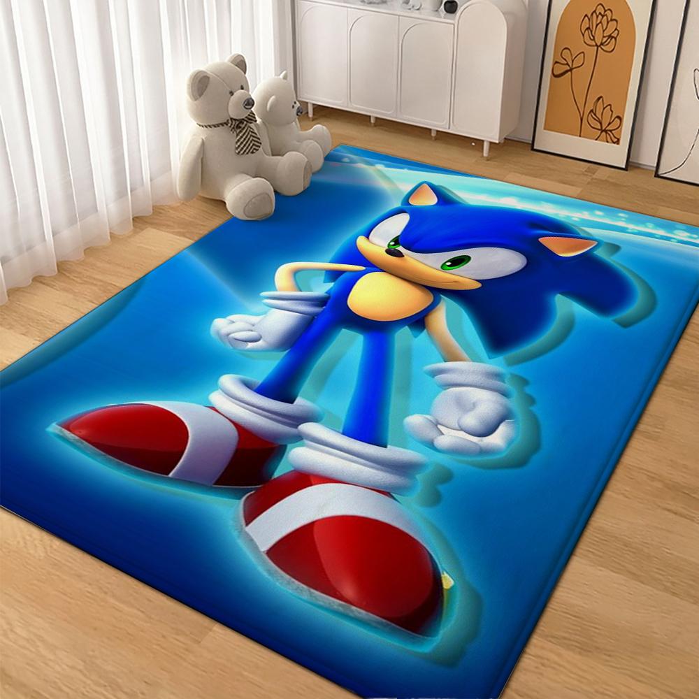 Sonic Hedgehog Carpet Non Slip Rug Plush Rug Small Rug Kitchen Floor Mat Outdoor Rug Non Shedding