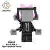 Man Skibidi Toilet Series Assembly Building Block Toy  Abs Material Promotes Cognitive Development Improves Grasping Abilitie