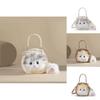 Cute Ragdoll Cat Plush Bag With Polyester Lining For Casual Outings