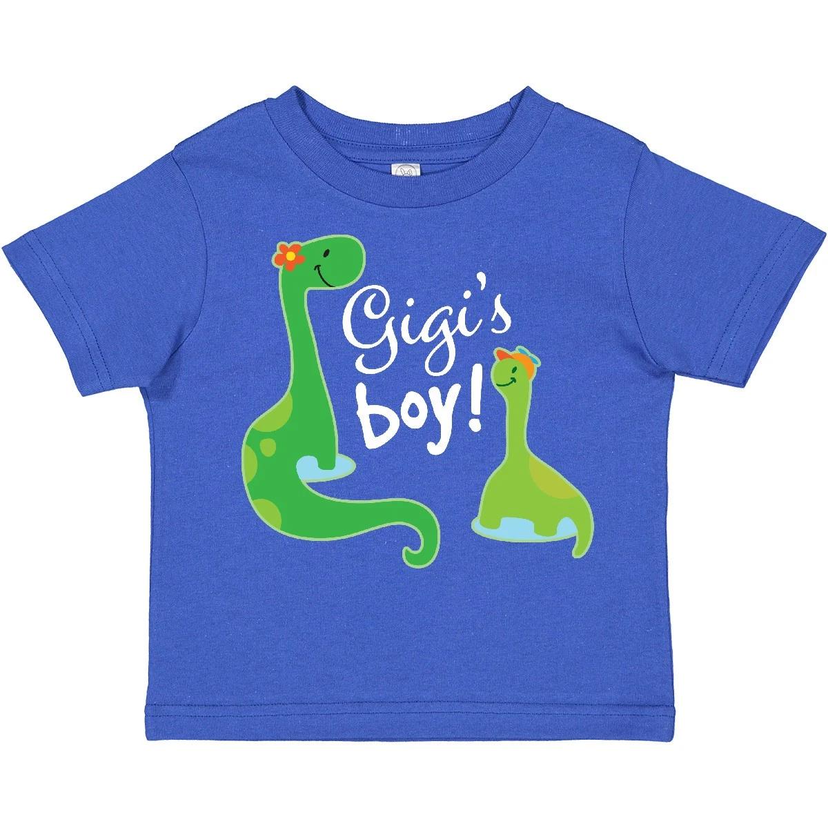 Inktastic Gigi Boy Grandson Dinosaur Toddler T-Shirt Gigis Grandchild Dino Idea 100