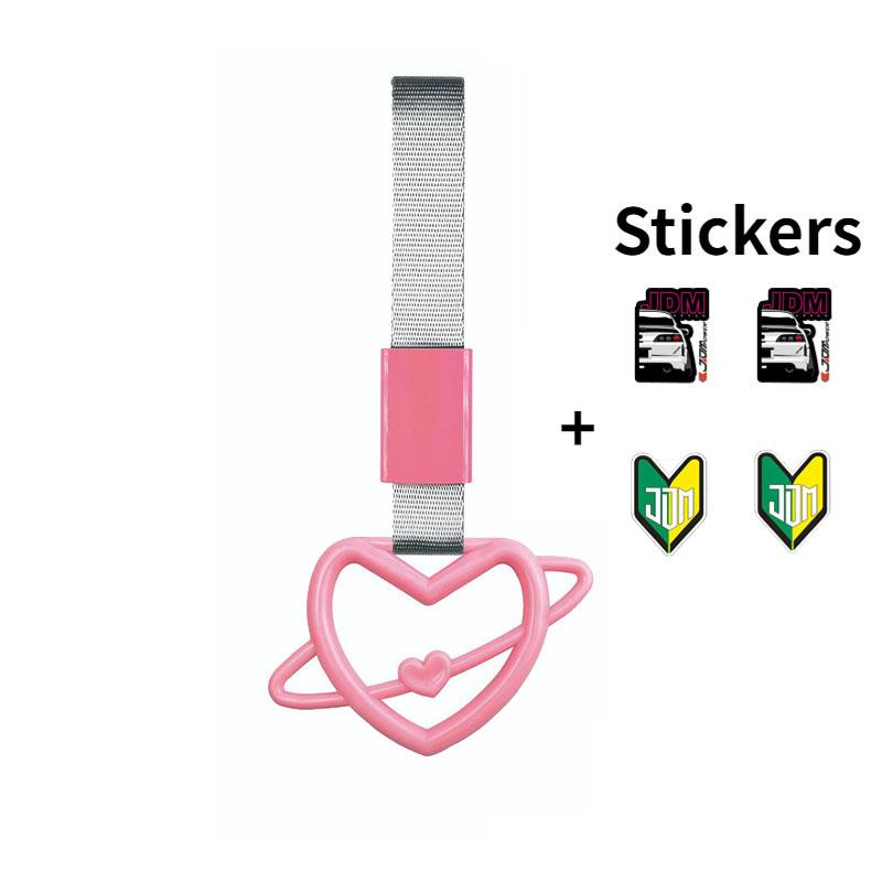 JDM Train Bus Handle Hand Strap 1pcs Tsurikawa Ring Heart Styling Drift Charm Strap Drift Auto Accessories Car Strap Decoration