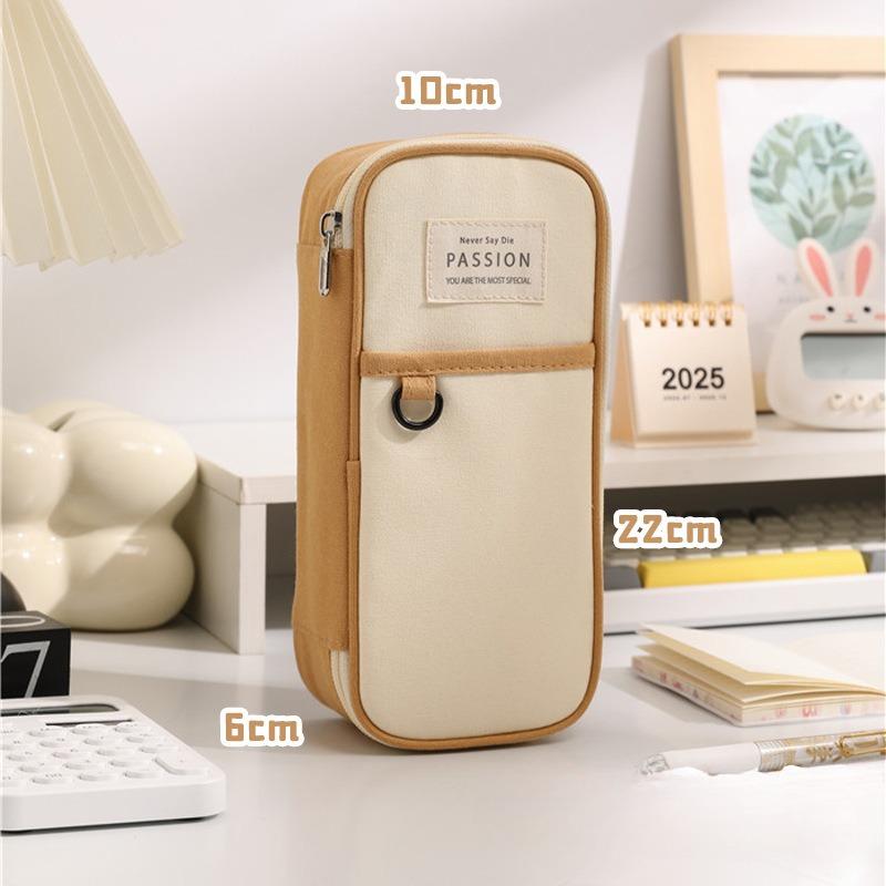 

Большая вместительная сумка для канцелярских принадлежностей из цветного холста, многофункциональная коробка для канцелярских принадлежностей, сумка для карандашей для студентов, простая сумка для хранения ручек B-3012-4