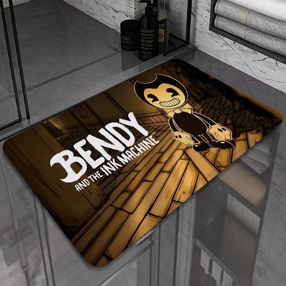 

B-Bendy And The Ink M-Machine Door Mat Washable Non-Slip Living Room Sofa Chairs Area Mat Kitchen Doormat Area Rug 50x80 cm