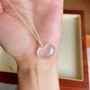 Natural Chalcedony Zodiac Pendant Necklace for All Ages