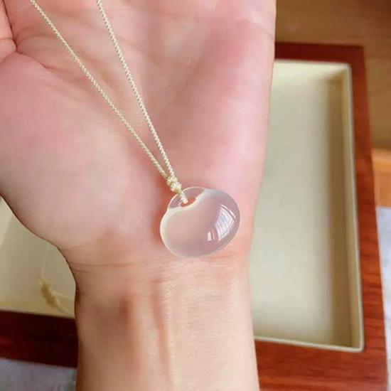 Natural Chalcedony Zodiac Pendant Necklace for All Ages