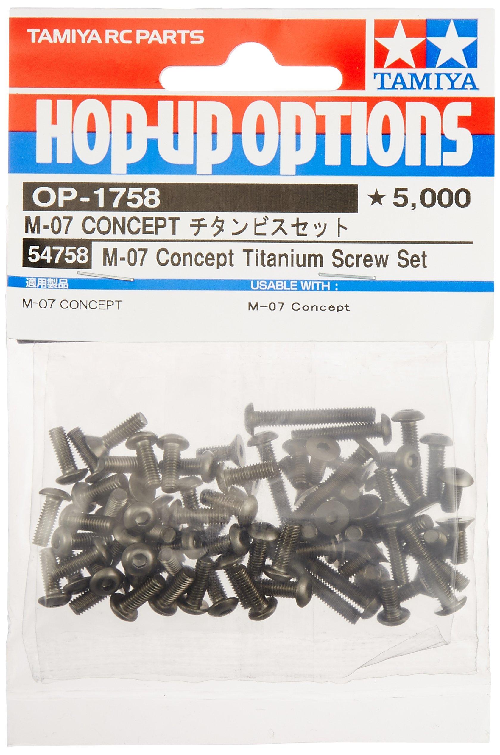 

Tamiya Options 1758 CONCEPT Titanium Screw Set RC Parts 54758 Hop-Up No. OP.1758 M-07