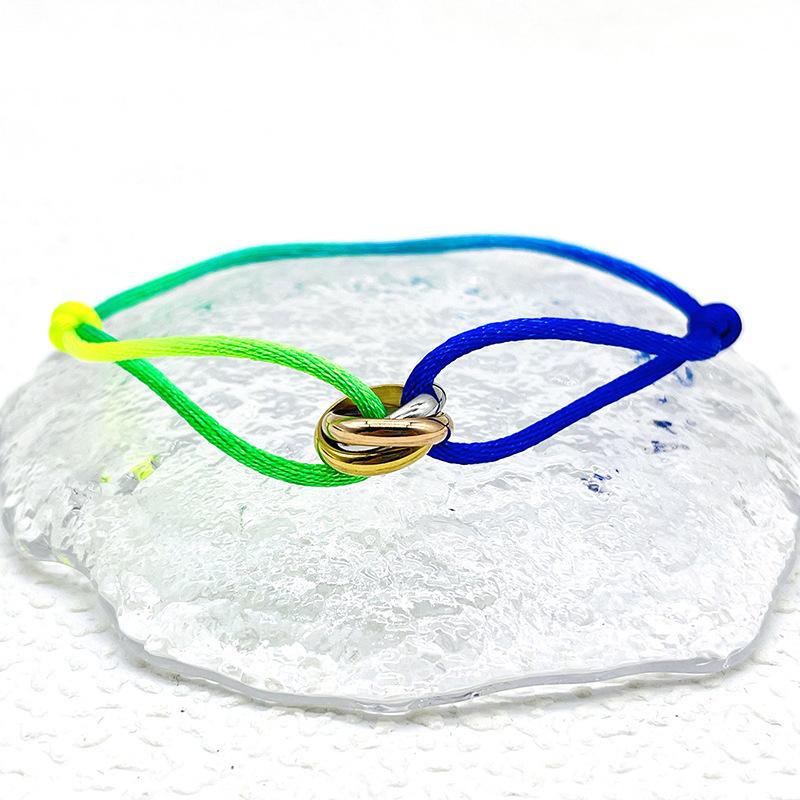 Simple Retro Lucky Woven Rope Bracelet For Women Men Temperament Trendy Luxury Circles Bangles Jewelry Accessories Gifts