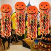 Pumpkin Paper Lanterns, Front Door Hanging Decor for Home Party Festival, Reusable Halloween Party Supplies Props