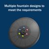 Floating Solar Fountain Bird Bath Solar Water Fountain with Multiple Nozzles Solar Powered Fountain for Garden Yard Pond Pool Outdoor