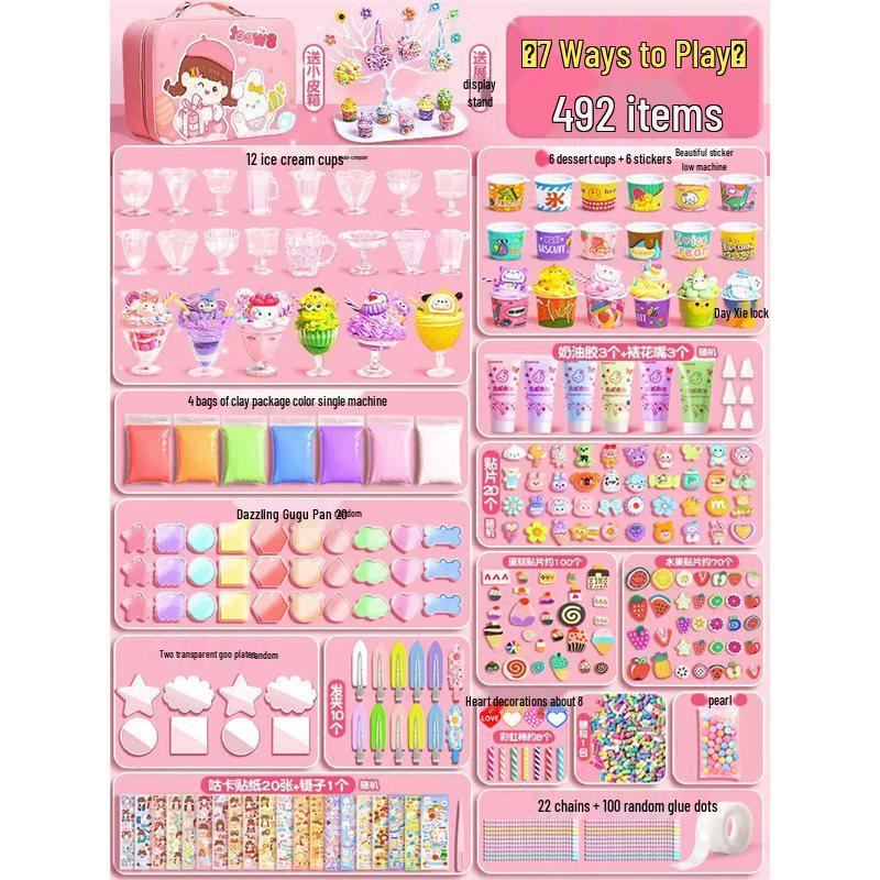 Dollhouse Materials for Role-Play: Real Kitchen Ice Cream Shop & Art Area for Kindergarten