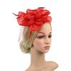 Vintage Detachable Clip Feather Headband Mesh Veil Bridal Headdress Fascinators Hats Women