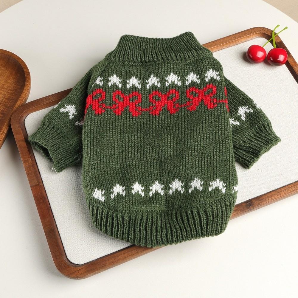 Pet Outfits Pet Sweater Xmas style Dog Turtleneck Soft Winter Dog Clothes Pet