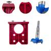 35mm Concealed Hinge Jig Kit ,Hinge Drill Hole Router for Cupboard Cabinets