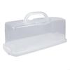 Transparent Bread Case With Carrying Handle Snacks Storage Box For Toasts Cake Slices Bakewares Organization Tool X3UC