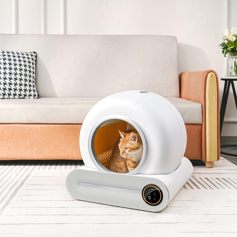 Smart Automatic Cat Litter Box with One-Key Cleaning, Extra Large Electric Cat Toilet