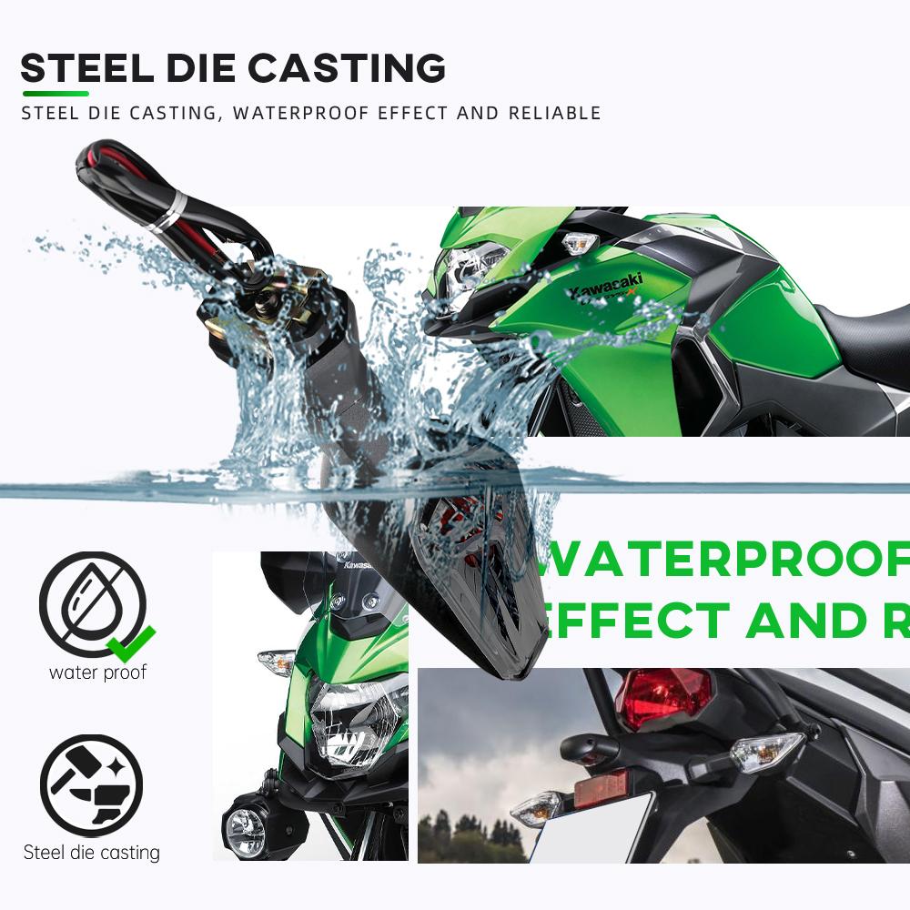 Motorcycle Turn Signals Light For KAWASAKI Z900 Z125 Z750 Z650 Z300 Z400 Z800 Z1000 Ninja 400 300 Versys 1000 Flashers