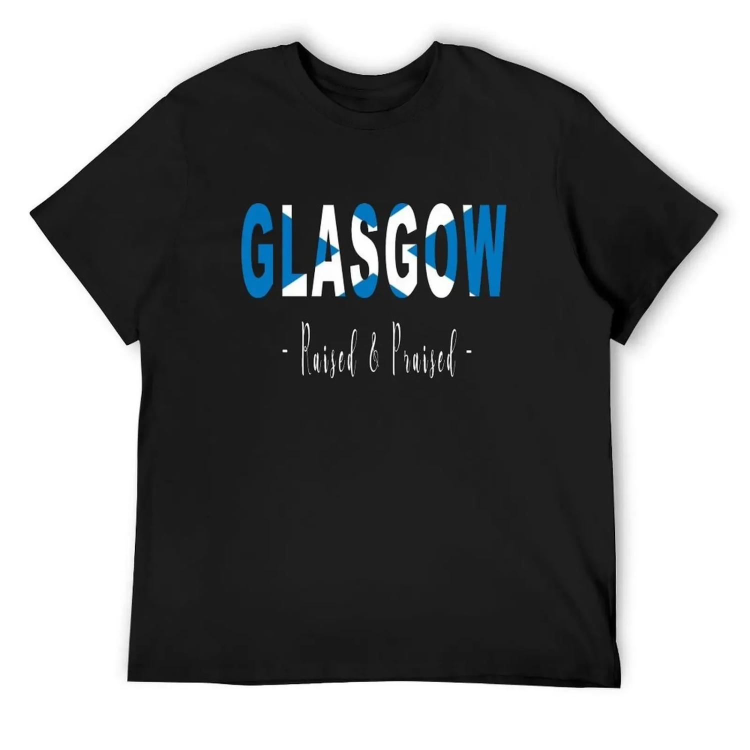 GLASGOW - Raised & Praised T-Shirt cheap stuff kawaii clothes vintage anime shirt vintage t shirt men S чёрный