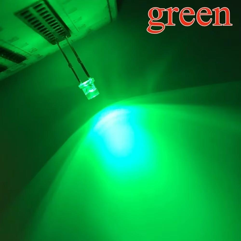 100Pcs Ultra Bright Flat Top LED Diodes Flat Top Light Emitting Bulbs  Advertising Lamps
