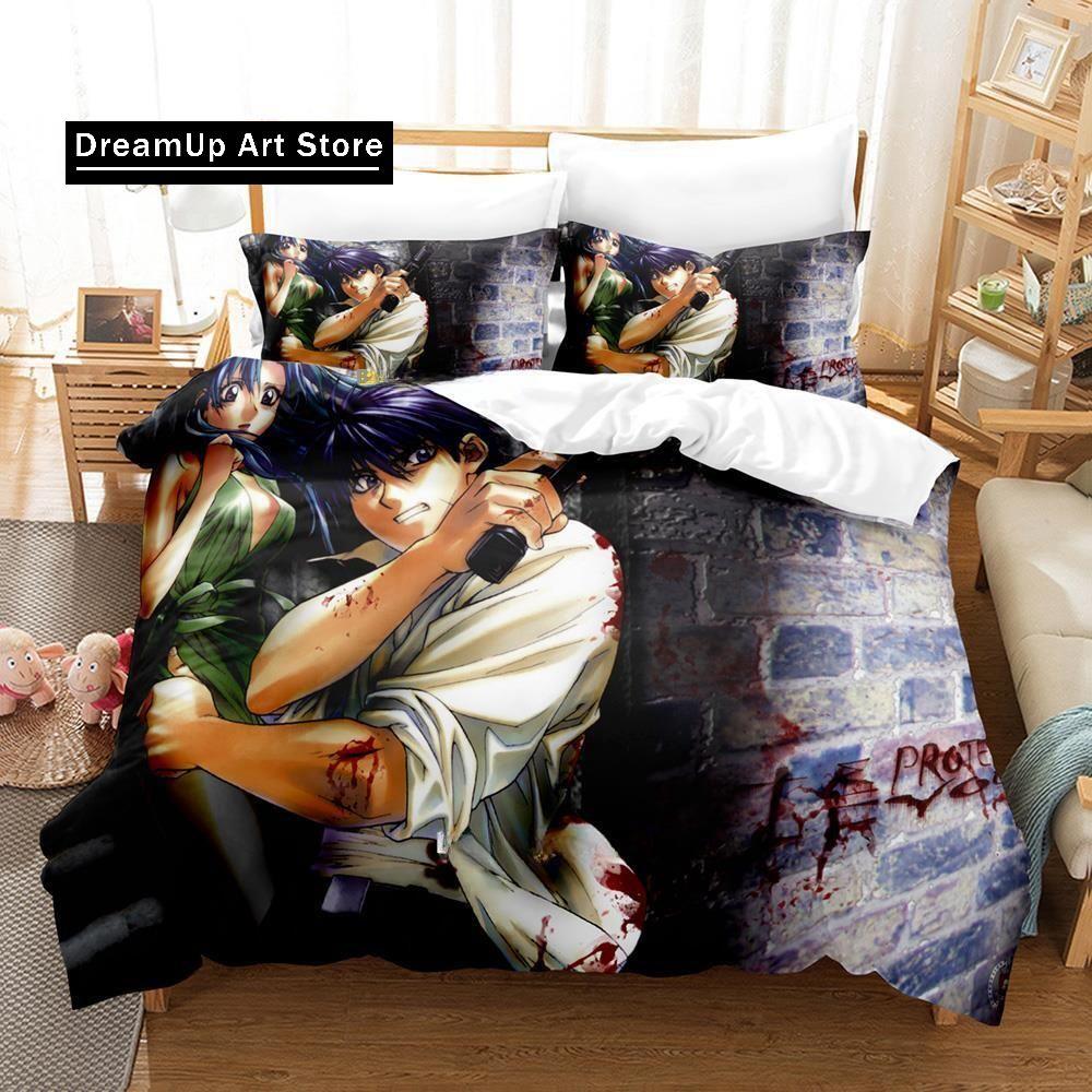3D Print Fashion Full Metal Panic Bedding Set Boys Girls Single Twin Queen Full Size Duvet Cover Pillowcase Bed Adult Bedroom