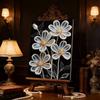 5D DIY Frameless Pearl Painting Daisy Pattern Painting Kit, Suitable for Home Living Room Bedroom and Other Wall Decoration Art Paintings