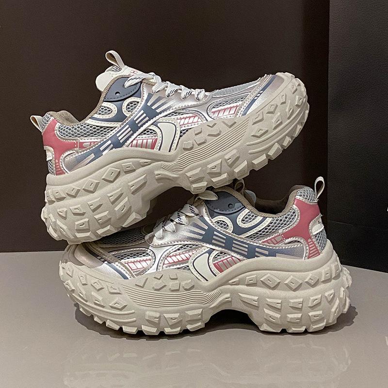 Korean version of the new dad shoes women's 2025 autumn student sports running shoes casual thick-soled heightening women's shoes BN8807