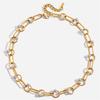 Fashionable Simulated Pearls Charm Necklace Lightweight Design Daily Wear Formal Event Collarbone Chain Gift