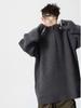 Men's Oversized Half-Zip Knit Sweater for Autumn/Winter