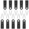 Outdoor Tent Retaining Clips Windproof Fixing Clamp with Carabiners Accessories for Camping Awning