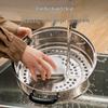 SUPOR 34cm 304 Stainless Steel Steamer with Visible Lid