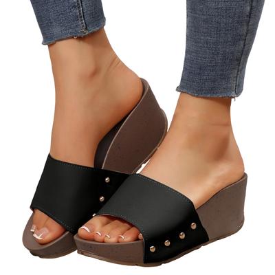 Women Slippers Lightweight Platform Slippers 2026 New Summer Soft High Heels Shoes Women Indoor Outdoor Sandals Slides Women