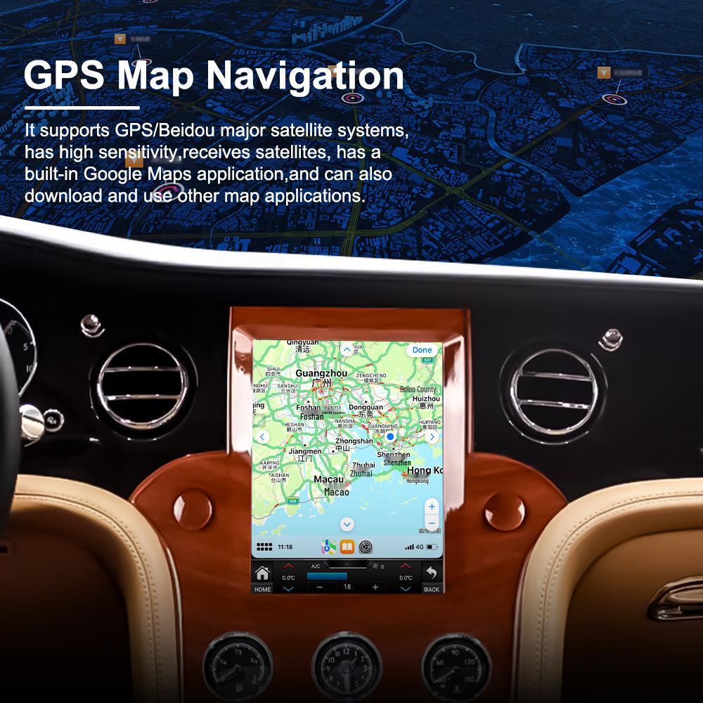 Bentley Mulsanne 9.7" Wireless CarPlay & Android Infotainment System with Navigation