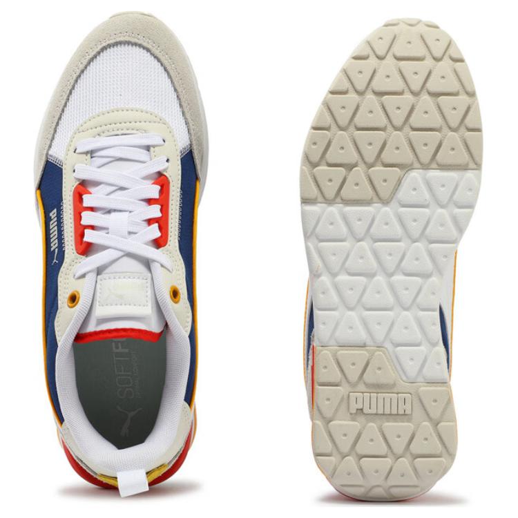 Puma R22 Comfortable Lightweight Low-Top Casual Shoes Unisex Sneakers White Blue 383462-12