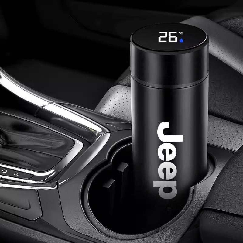 CROAHV1 500ml Thermos Mug Stainless Steel Insulated Cup For Jeep Renegade Wagoneer Avenger Recon Wrangler JK Gladiator Compass Grand