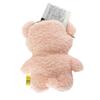 Sunlemon Fluffy Watton Passport Bear 12 X 5 X 19 for General IC and Small Includes Carabiner and Retractable Animal Pouch, Design, PK, Cm, Goods,