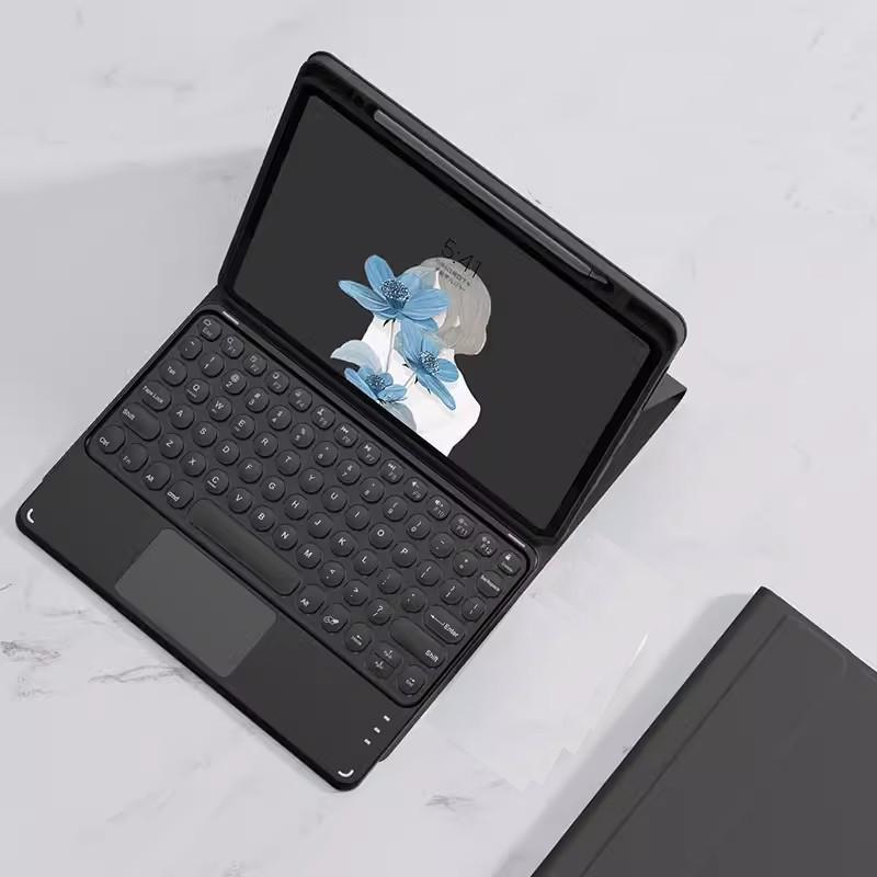 Hülle mit Touchpad-Tastatur für RedMi Pad Pro 12,1 Zoll Hülle POCO Pad für Redmi Pad Pro 5G 12,1 Zoll Kabellose Bluetooth-Hülle