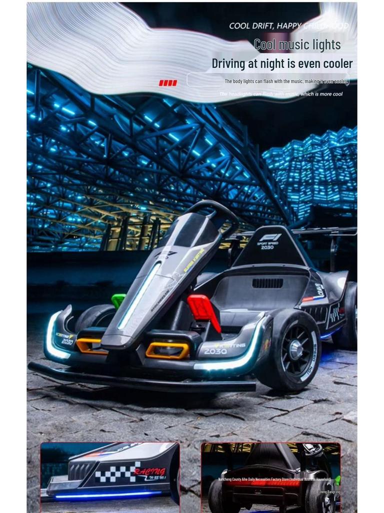 Electric Drifting Go-Kart for Kids & Adults - Remote Controlled Four-Wheel Toy Car