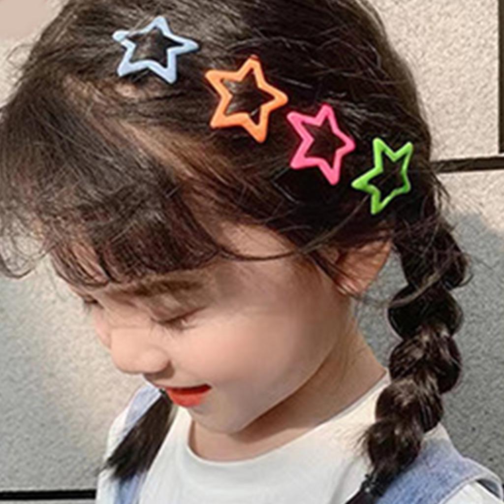 Hjertehårspenner Søt klikkspenne for jente Hjertehårspenne For barn Hjertehårnål Panneluggklemme Hårnål Bb-hårspenne