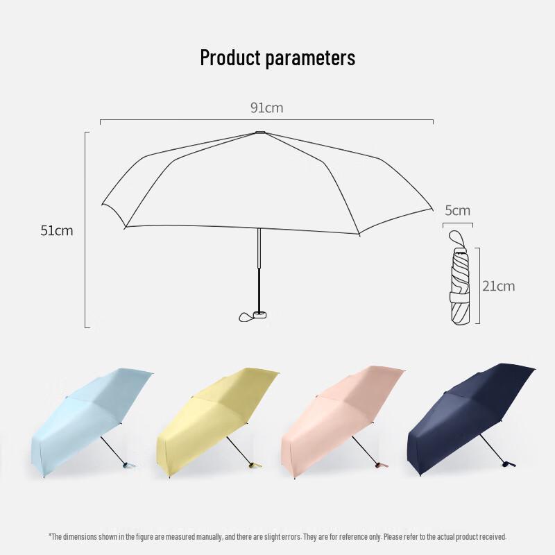 MINISO Macaron Series Three-Fold Sunscreen Umbrella