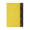 Louis Vuitton City Letter Print Leather Passport Holder Unisex accessories Brown Yellow M29102