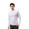 Anta Série Running Cor Sólida Macia Simples Versátil Manga Longa Malha Camisa Masculina tops 152615403-1