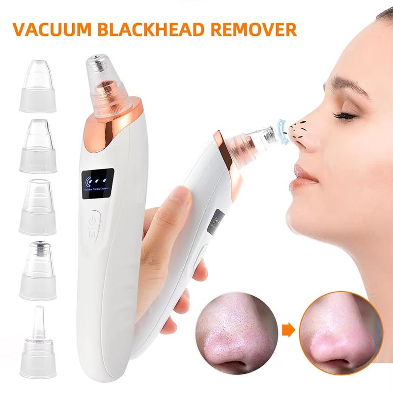 Multi-Functional Cleaning Blackhead Remover Pore Acne Pimple Removal Face T Zone Nose Cleaner Vacuum Suction Facial Beauty Devi