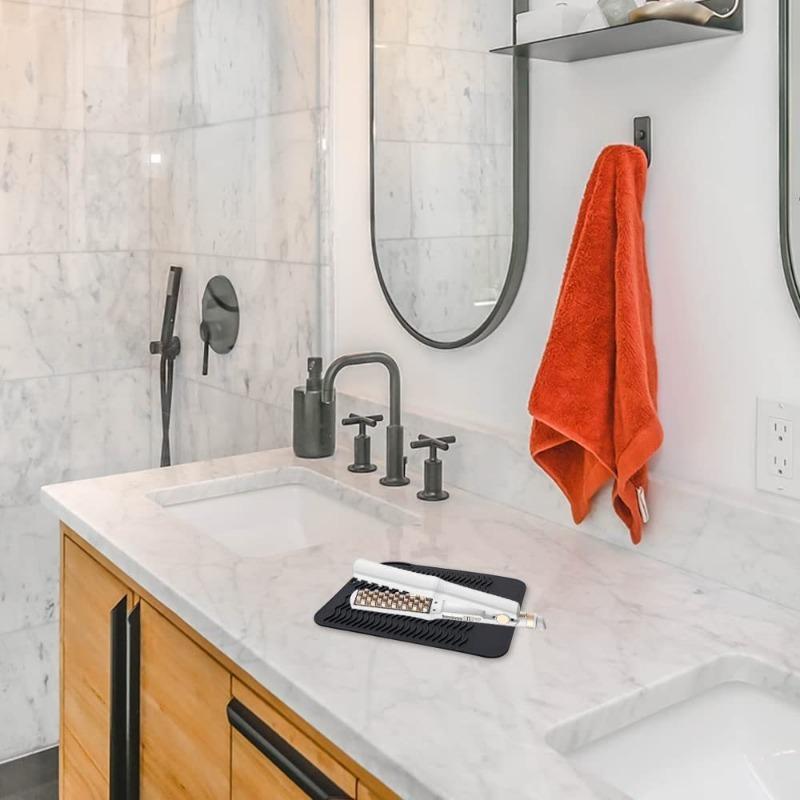 1PC Explosive Curling Iron Pad Hair Straightener Hair Perm Heat Insulation Pad Hair Perm Anti-Slip Mat