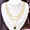 Love Pendant Women Choker Multi-layered Punk Neck Chain Pearl Heart Necklace  Summer