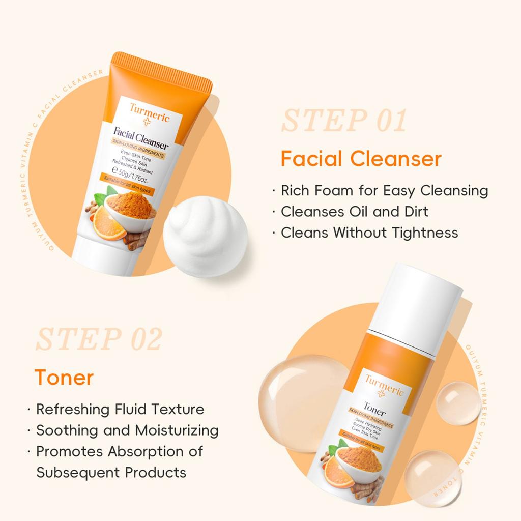 Skin Care Set Brightening Acne Reduction Skin Care Refreshing Water Lotion, Moisturizing Serum, Moisturizing Eye Cream,117ML