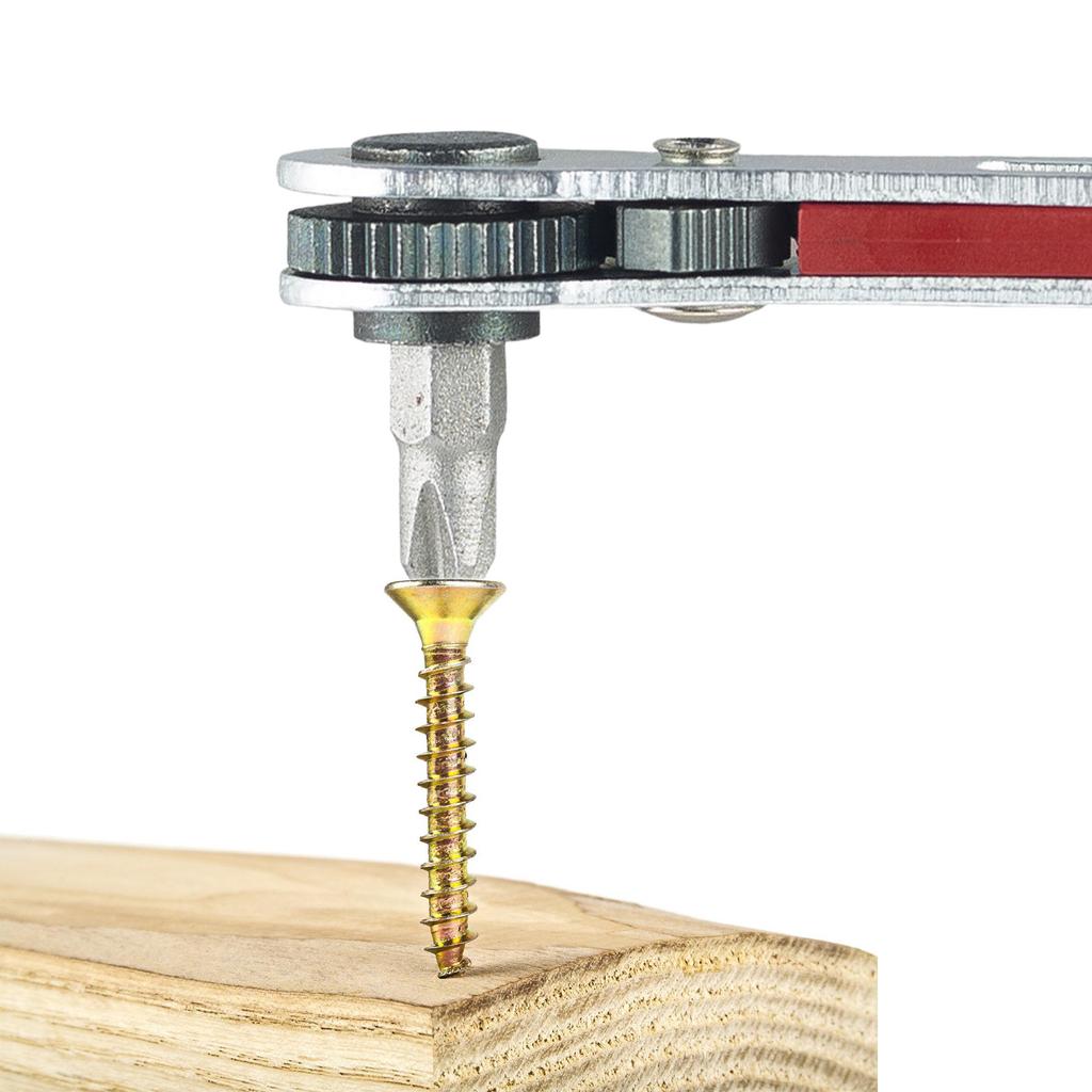 1Pc Mini Manual Bidirectional Ratchet Hex Screwdriver Wrench Multipurpose Magnetic Right Angle Flat Head Socket Tool