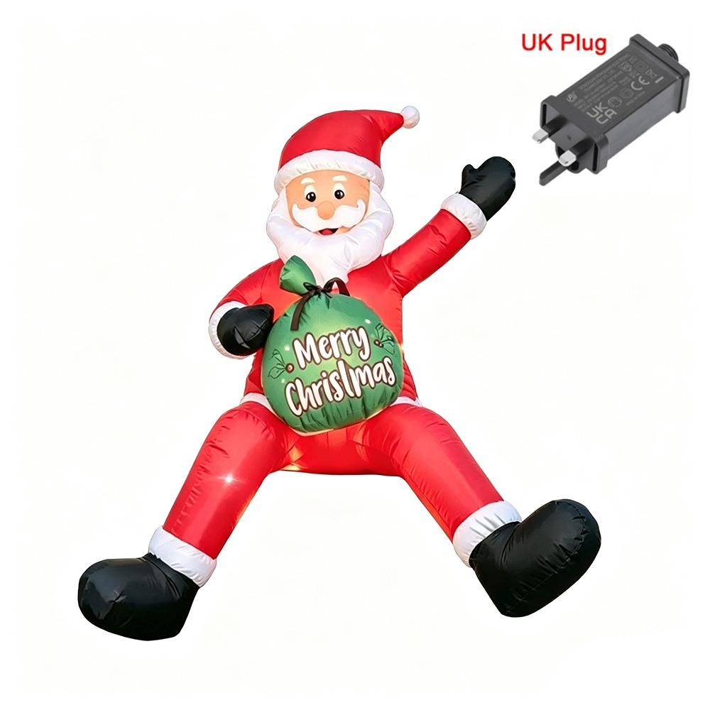 Oxford Christmas Inflatable Dolls LED Light Inflatable Model Toys Lighted Dolls Garden Party